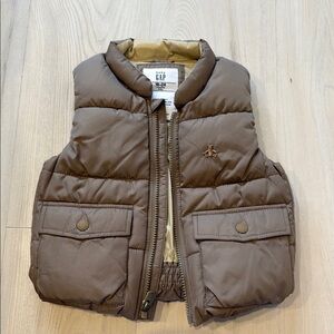GAP Baby Brown Puffer Vest